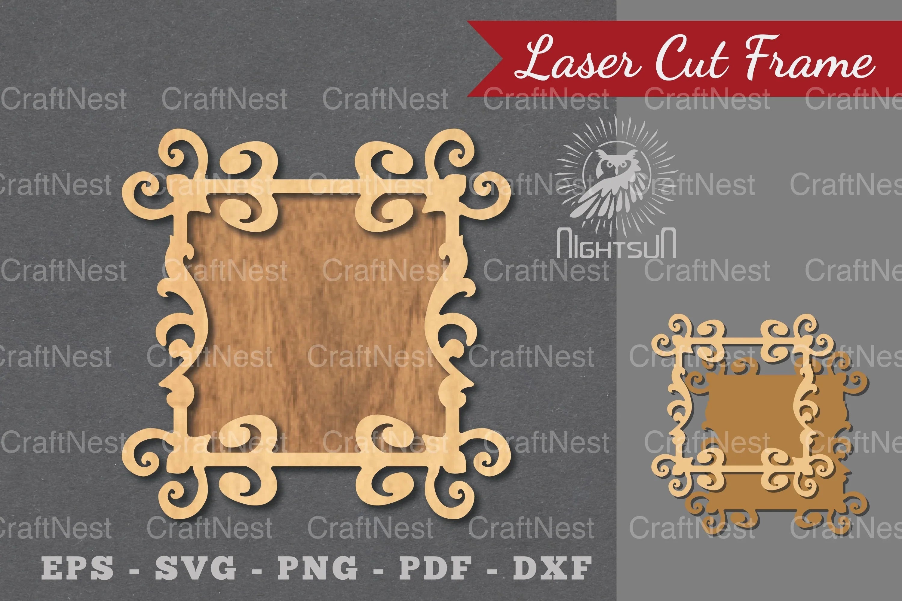 Decorative Frame Laser Cut Decoration Clipart Bundle - CraftNest - Digital Crafting and Art