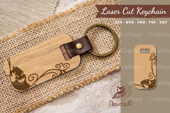 Decorative Ghost Laser Cut Keychain Design Bundle - CraftNest - Digital Crafting and Art