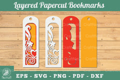Decorative Heart 3D Papercut Bookmarks Clipart Bundle - CraftNest - Digital Crafting and Art