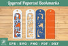 Decorative Heart 3D Papercut Bookmarks Clipart Bundle