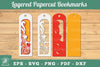 Decorative Heart 3D Papercut Bookmarks Clipart Bundle