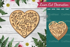Decorative Heart Laser Cut Decoration Clipart Bundle - CraftNest - Digital Crafting and Art