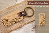 Decorative Heart Laser Cut Keychain Clipart Bundle