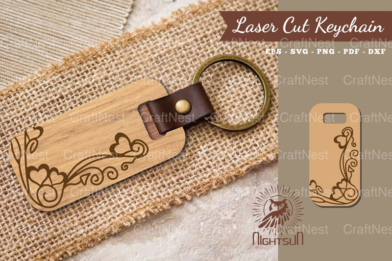 Decorative Heart Laser Cut Keychain Clipart Bundle - CraftNest - Digital Crafting and Art