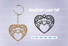 Decorative Heart Laser Cut Keychain SVG Bundle