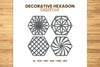 Decorative Hexagon Lasercut SVG Bundle