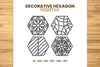 Decorative Hexagon Lasercut SVG Bundle