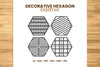 Decorative Hexagon Lasercut SVG Bundle