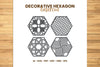 Decorative Hexagon Lasercut SVG Bundle