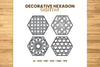 Decorative Hexagon Lasercut SVG Bundle