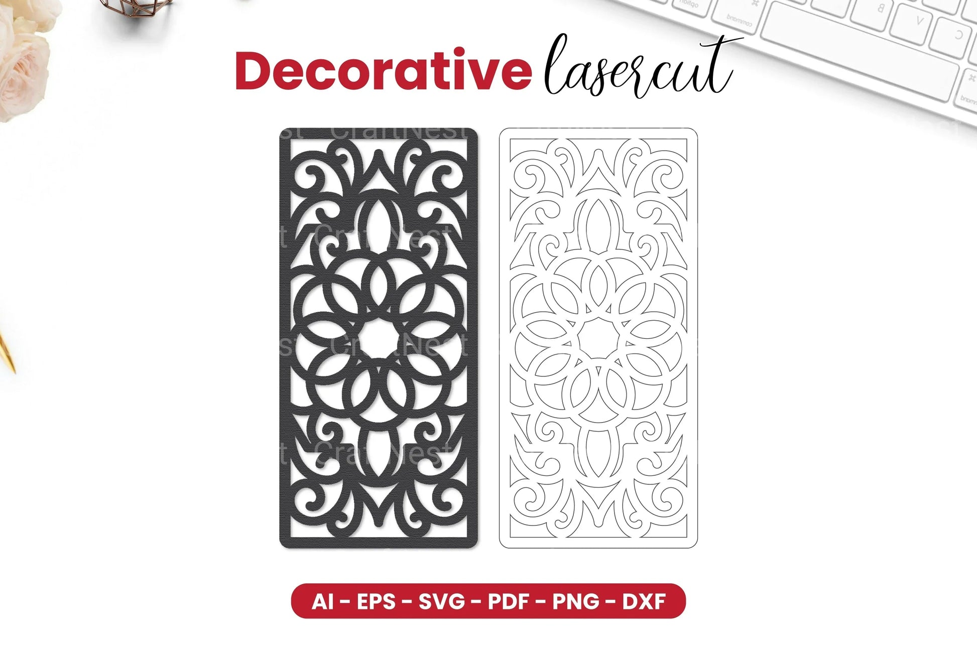 Decorative Laser Cut SVG Bundle - CraftNest - Digital Crafting and Art