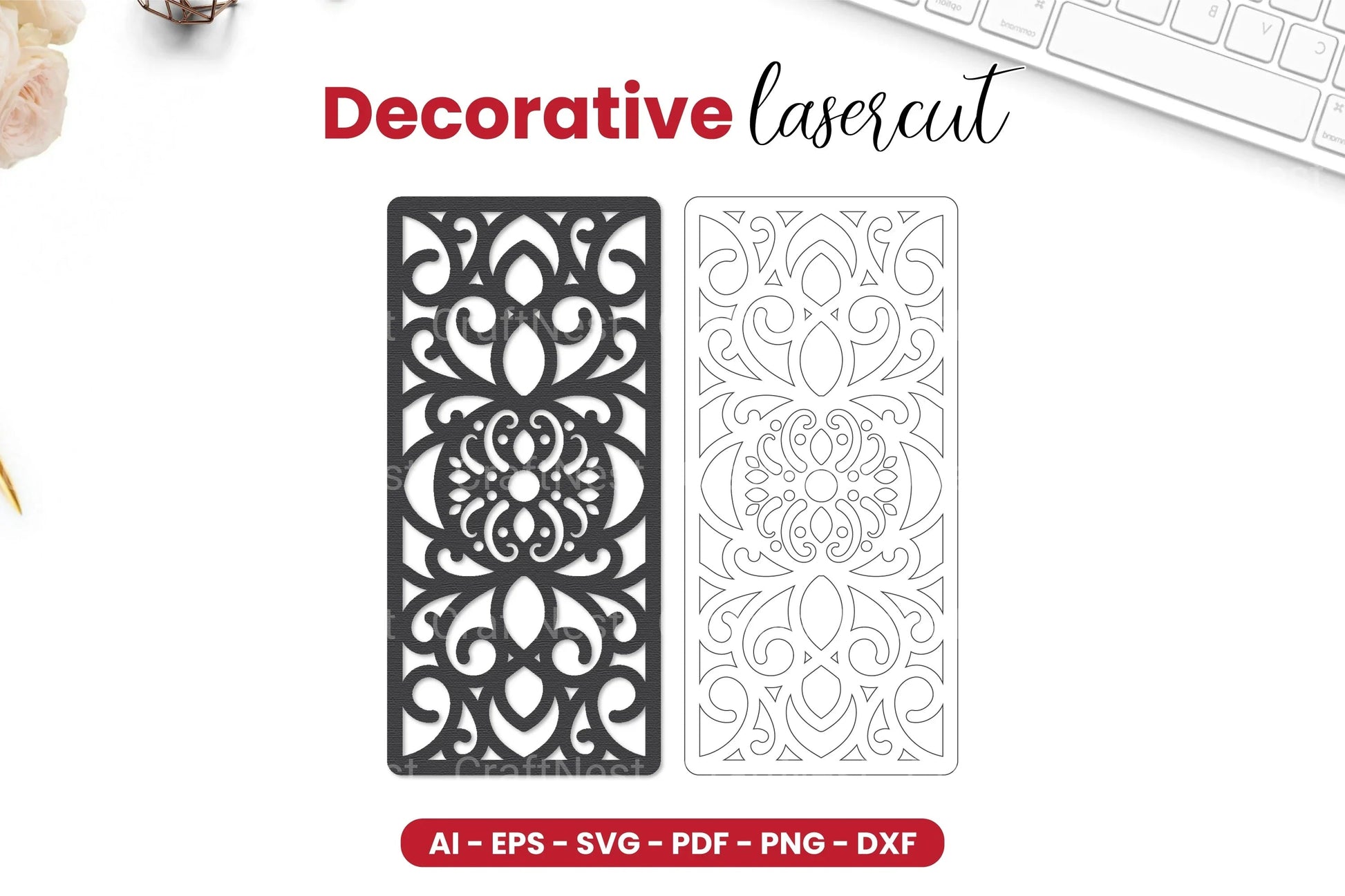 Decorative Laser Cut SVG Bundle - CraftNest - Digital Crafting and Art