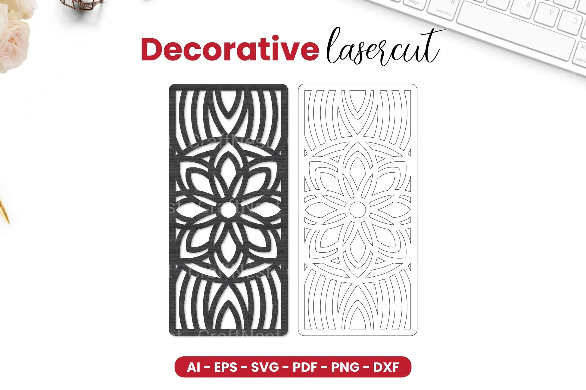 Decorative Laser Cut SVG Bundle - CraftNest - Digital Crafting and Art