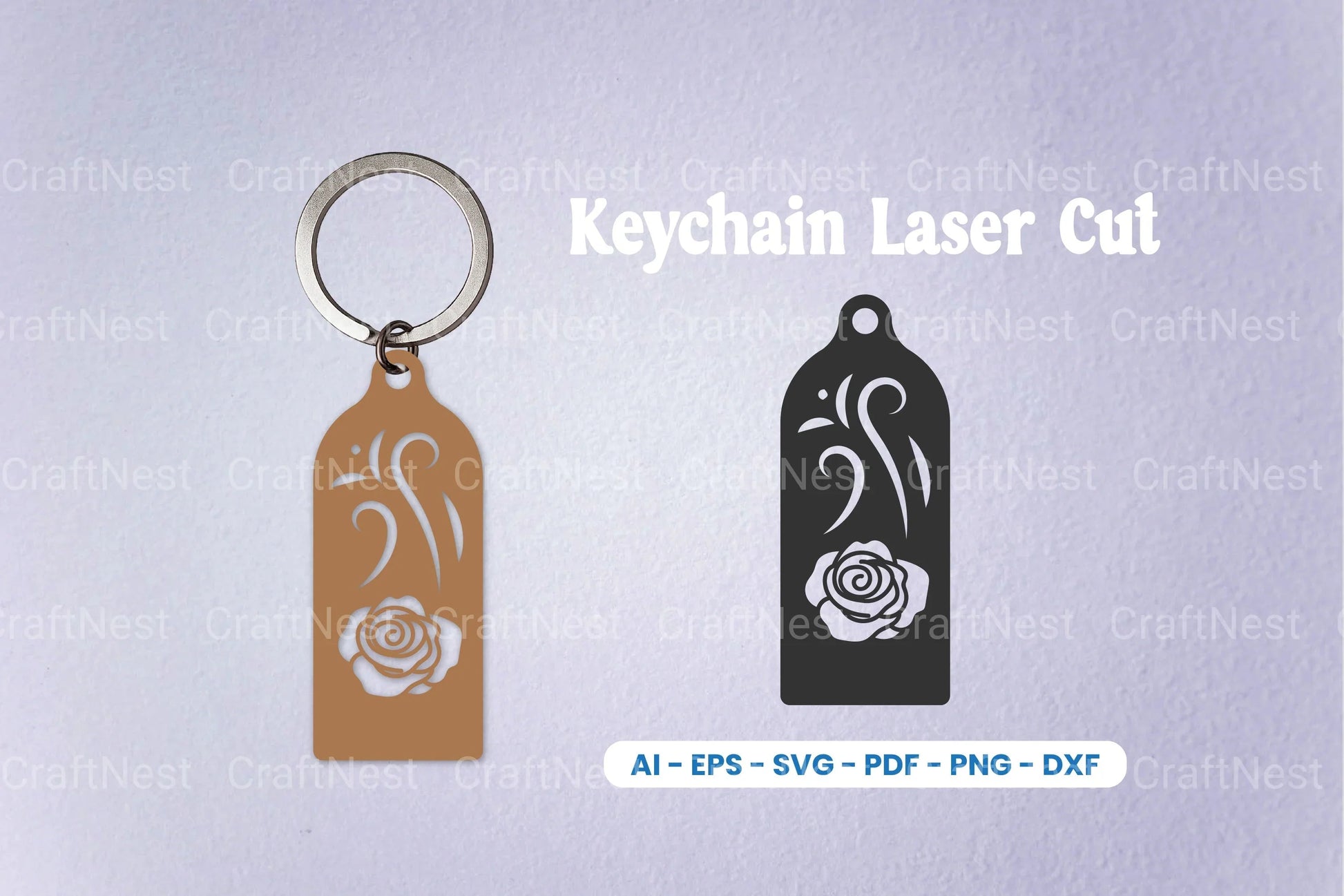 Decorative Laser Cut Keychain SVG Bundle - CraftNest - Digital Crafting and Art