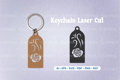 Decorative Laser Cut Keychain SVG Bundle - CraftNest - Digital Crafting and Art