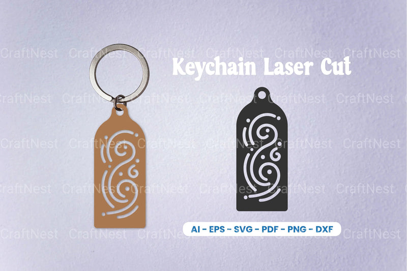Decorative Laser Cut Keychain SVG Bundle - CraftNest - Digital Crafting and Art