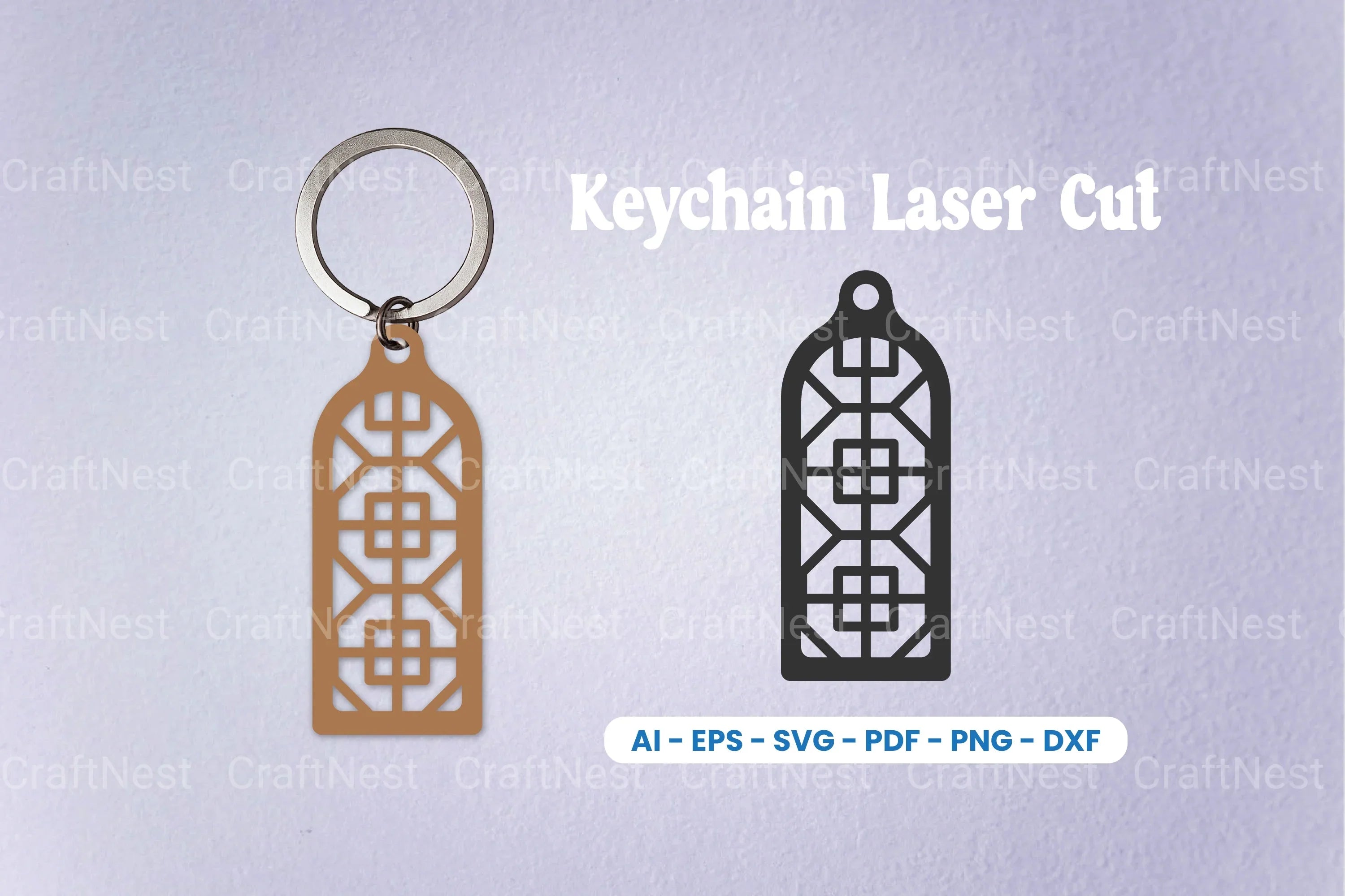 Decorative Laser Cut Keychain SVG Bundle - Clipart Bundle - CraftNest - Digital Crafting and Art