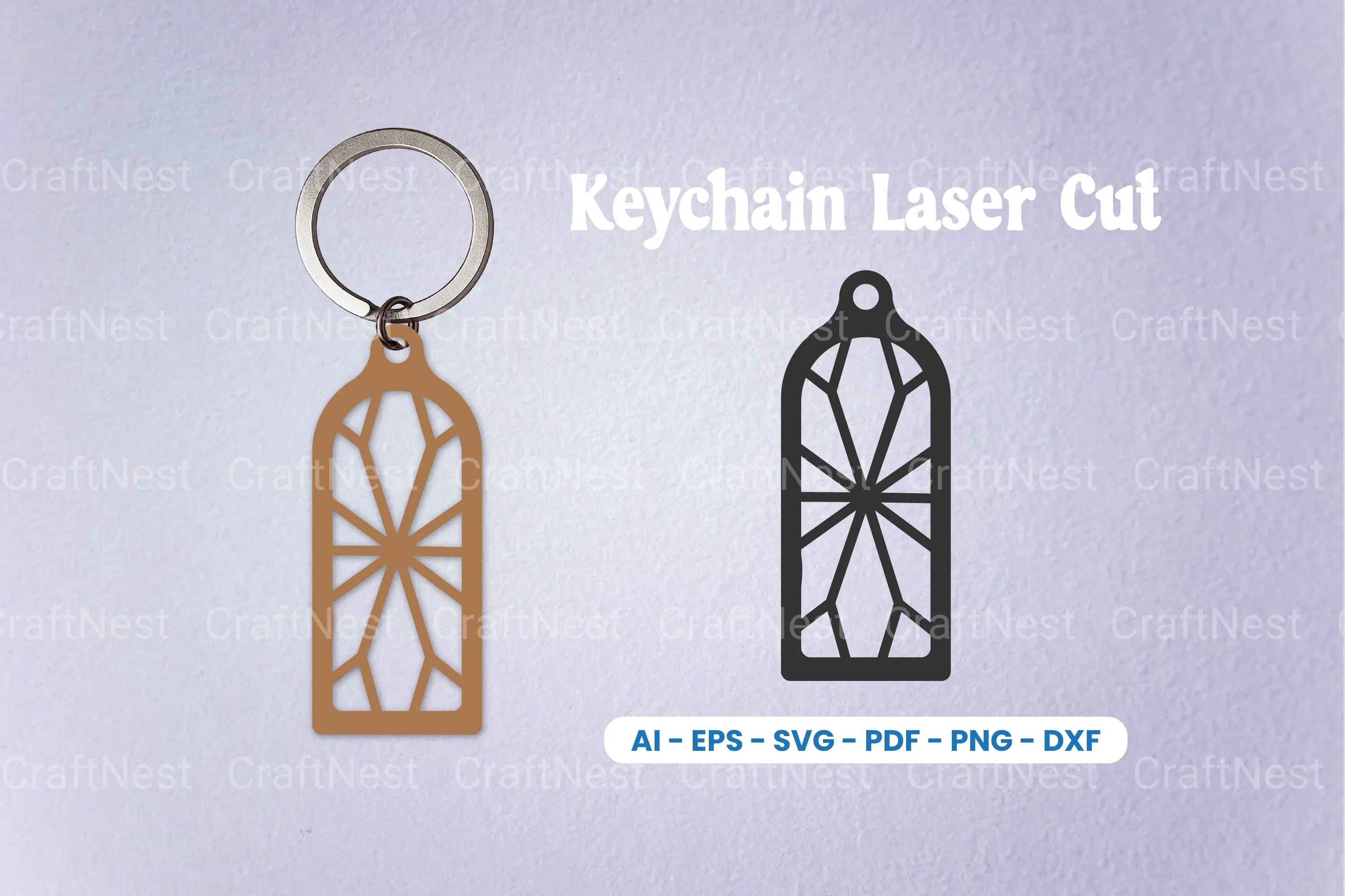 Decorative Laser Cut Keychain SVG Bundle - CraftNest - Digital Crafting and Art