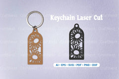 Decorative Laser Cut Keychain SVG Bundle - CraftNest - Digital Crafting and Art