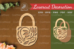 Decorative Lock Laser Cut Design Bundle - CraftNest - Digital Crafting and Art
