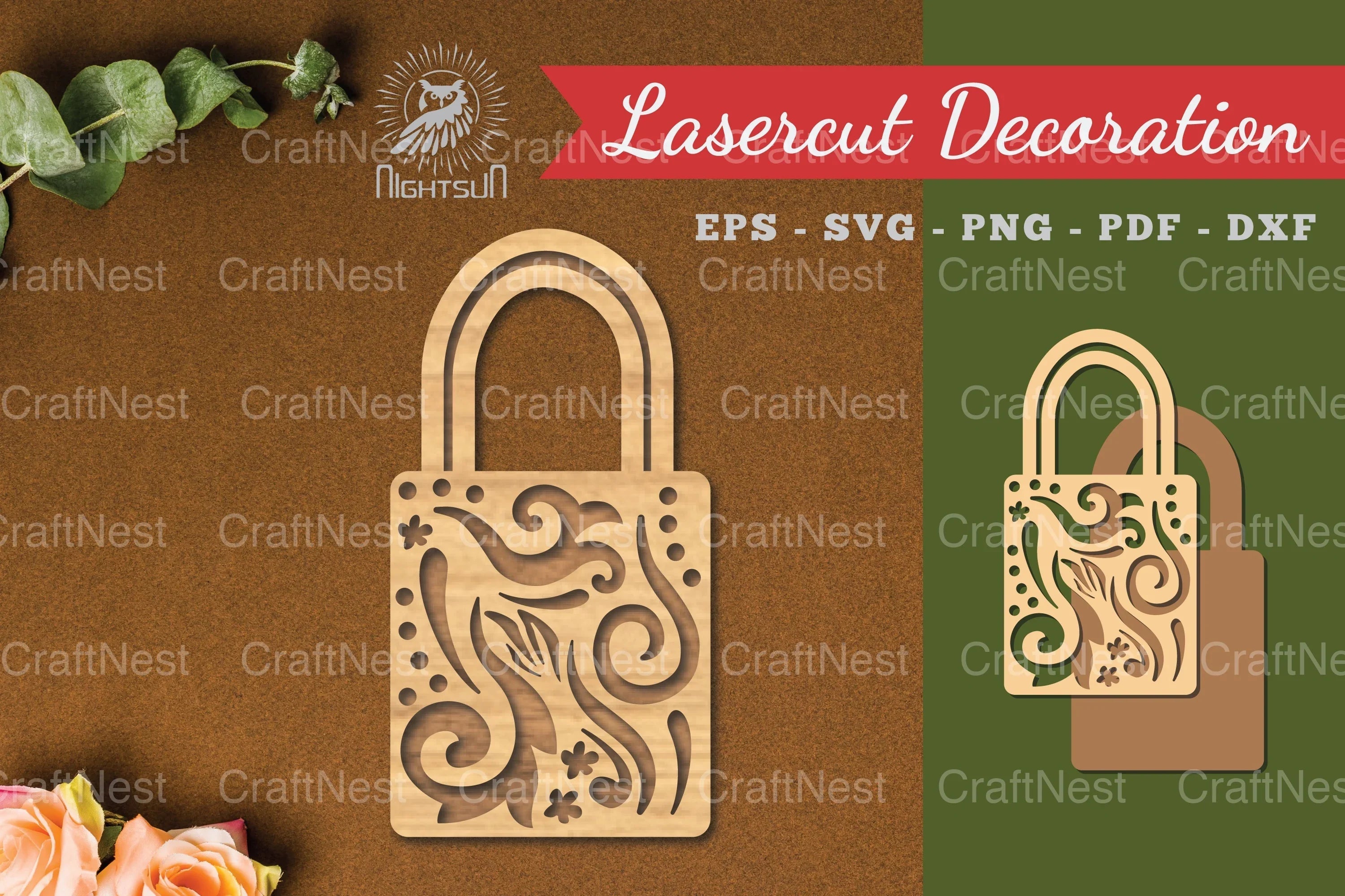 Decorative Lock Laser Cut Design Bundle - CraftNest - Digital Crafting and Art