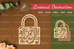 Decorative Lock Laser Cut Design Bundle - CraftNest - Digital Crafting and Art