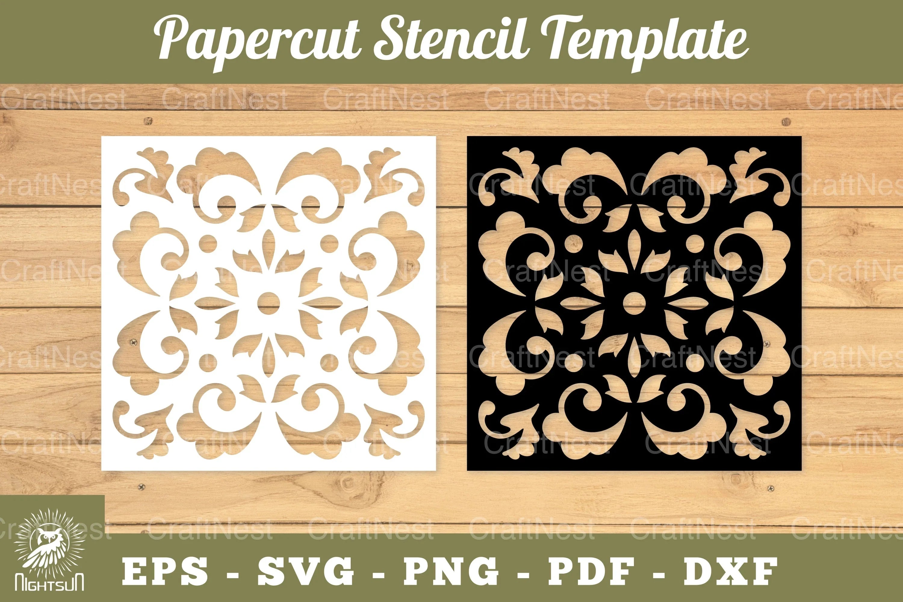 Decorative Paper Cut Stencil Clipart Bundle - CraftNest - Digital Crafting and Art