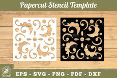 Decorative Paper Cut Stencil SVG Bundle - CraftNest - Digital Crafting and Art