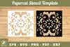 Decorative Paper Cut Stencil Clipart Bundle