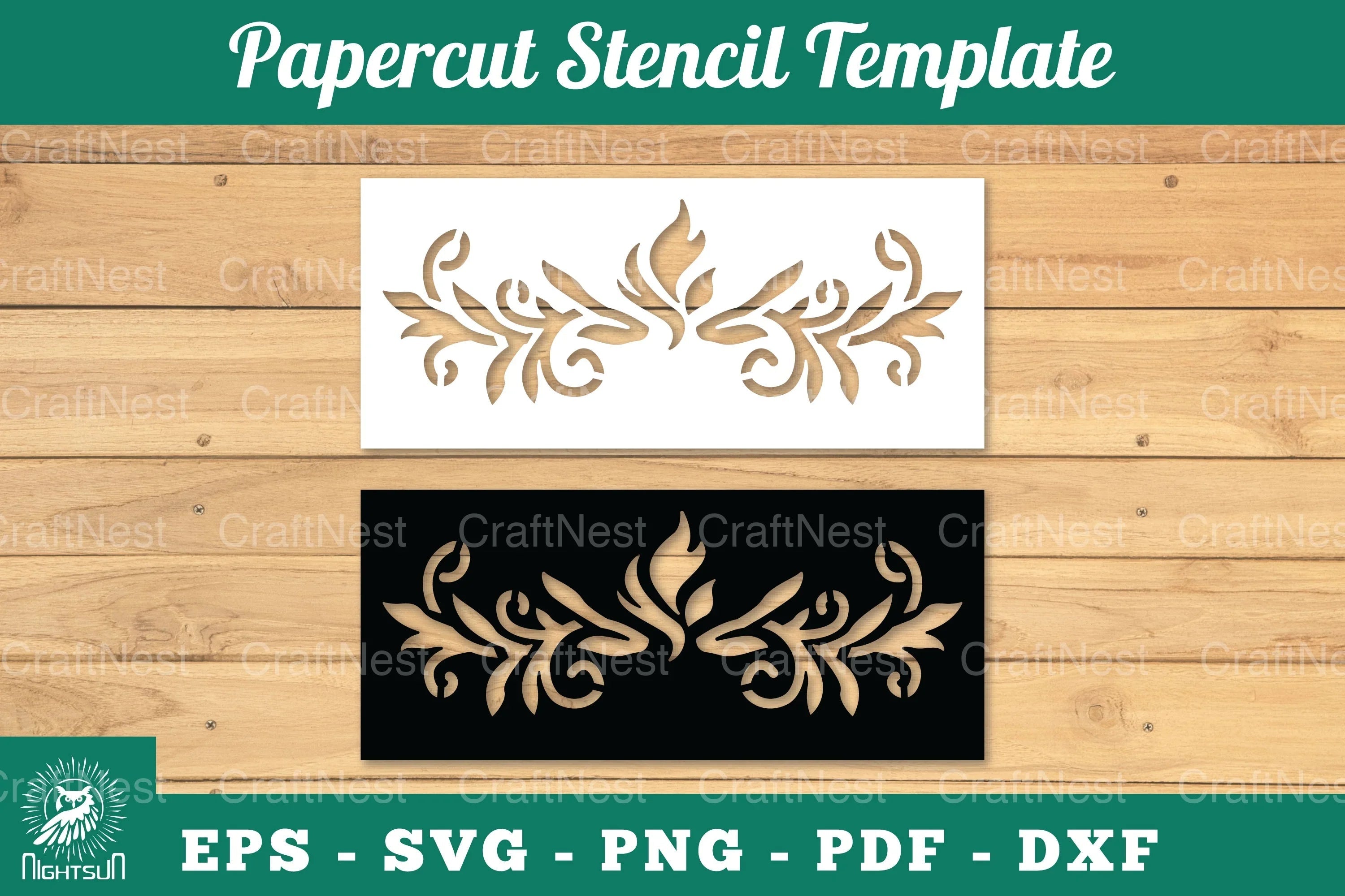 Decorative Papercut Stencil Clipart Bundle - CraftNest - Digital Crafting and Art