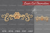 Decorative Paw Laser Cut Decoration Clipart Bundle
