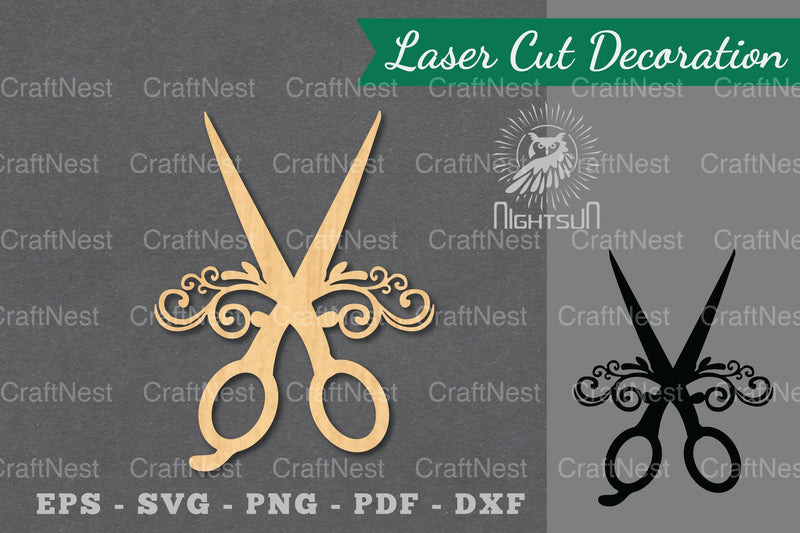 Decorative Scissors Laser Cut Decoration Clipart Bundle - CraftNest - Digital Crafting and Art
