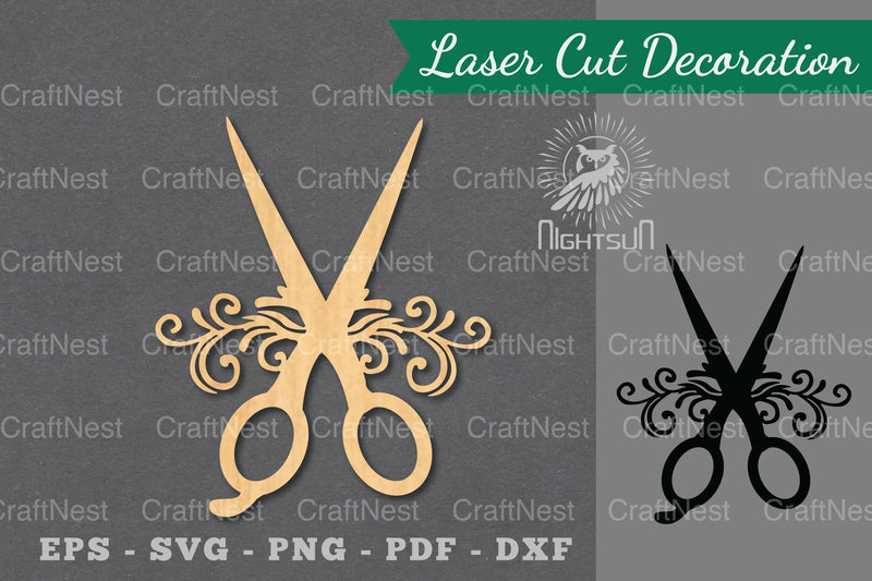 Decorative Scissors Laser Cut Decoration Clipart Bundle - CraftNest - Digital Crafting and Art