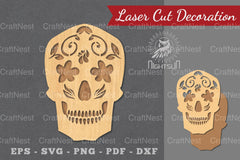 Decorative Skull Laser Cut Decoration Bundle - CraftNest - Digital Crafting and Art