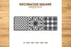 Decorative Square Lasercut SVG Bundle