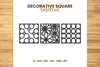 Decorative Square Lasercut SVG Bundle