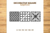 Decorative Square Lasercut SVG Bundle