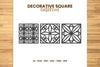 Decorative Square Lasercut SVG Bundle