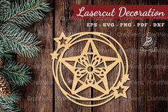 Decorative Stars Lasercut Round Clipart Bundle - CraftNest - Digital Crafting and Art
