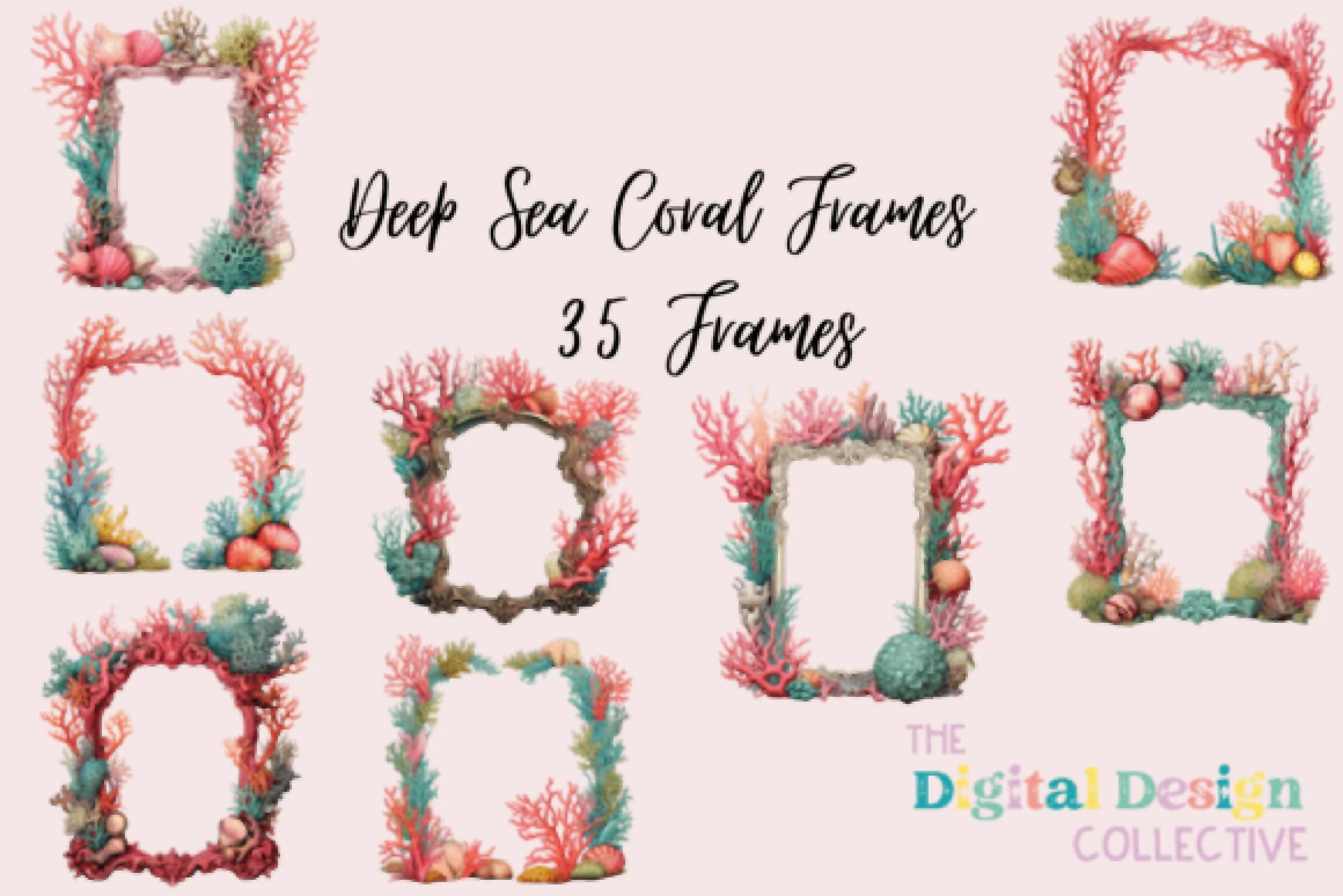 Deep Sea Coral Clipart Bundle - CraftNest - Digital Crafting and Art