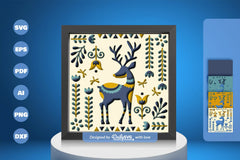 Deer Folk Art Papercut SVG Bundle - CraftNest - Digital Crafting and Art