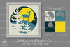 Deer in Forest 3D Layered Paper Cut Clipart Bundle