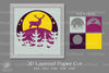 Deer in Forest 3D Shadow Box Clipart Bundle