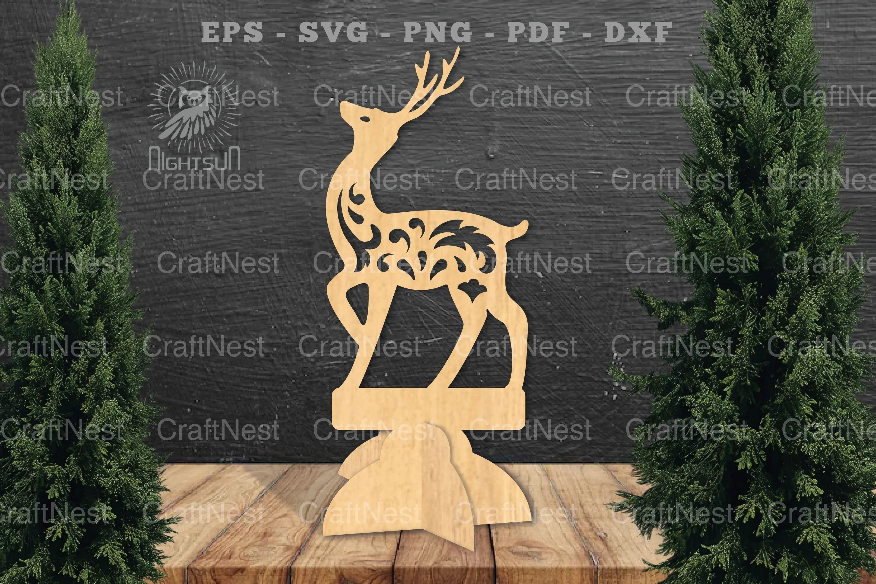 Deer Laser Cut Home Decor SVG Bundle - CraftNest - Digital Crafting and Art