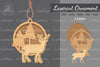 Deer Laser Cut Ornament Clipart Bundle