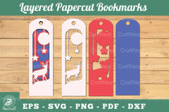 Deer Layered Papercut Bookmarks Clipart Bundle - CraftNest - Digital Crafting and Art