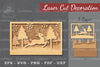 Deer Scene Laser Cut Home Decor SVG Bundle