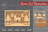 Deer Scene Laser Cut Home Decor Clipart Bundle