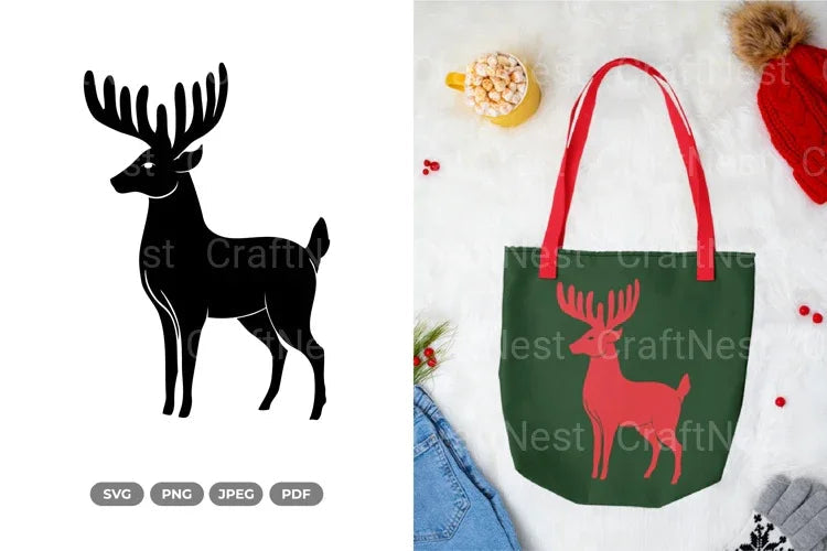 Deer Silhouette SVG Bundle - CraftNest - Digital Crafting and Art