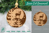 Deer in Forest Laser Cut Ornament Clipart Bundle